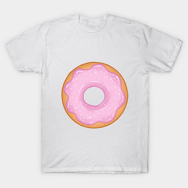 Pink Donut T-Shirt by MidaDesigns1